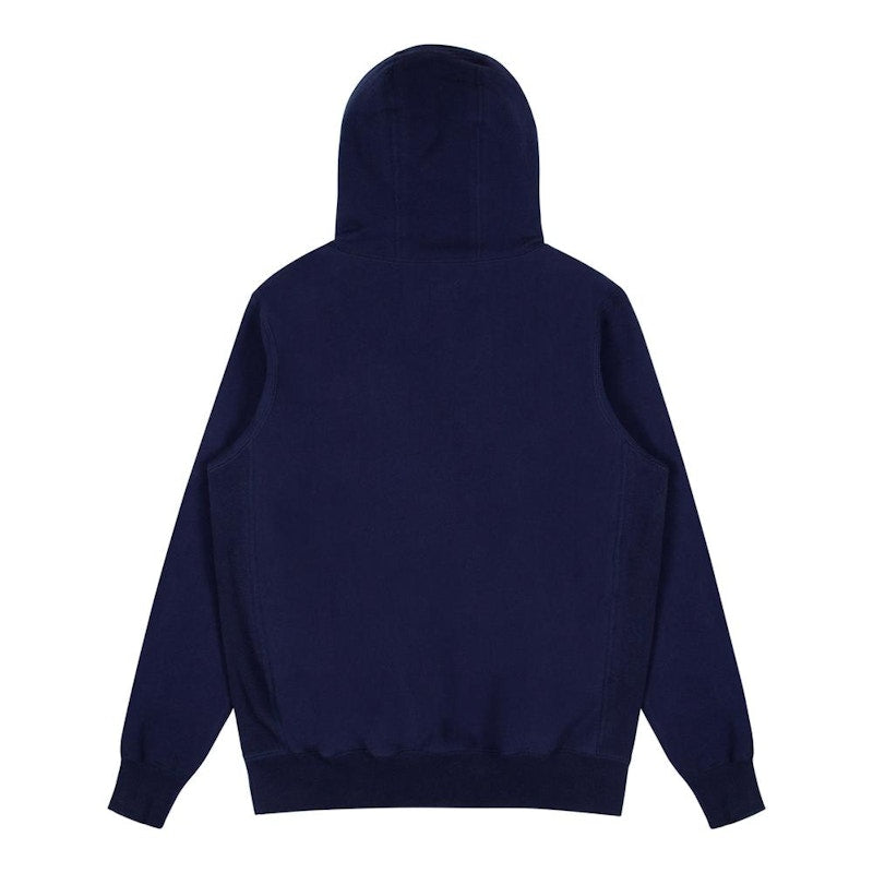 Noah Winged Foot Embroidered Hoodie Evening Blue
