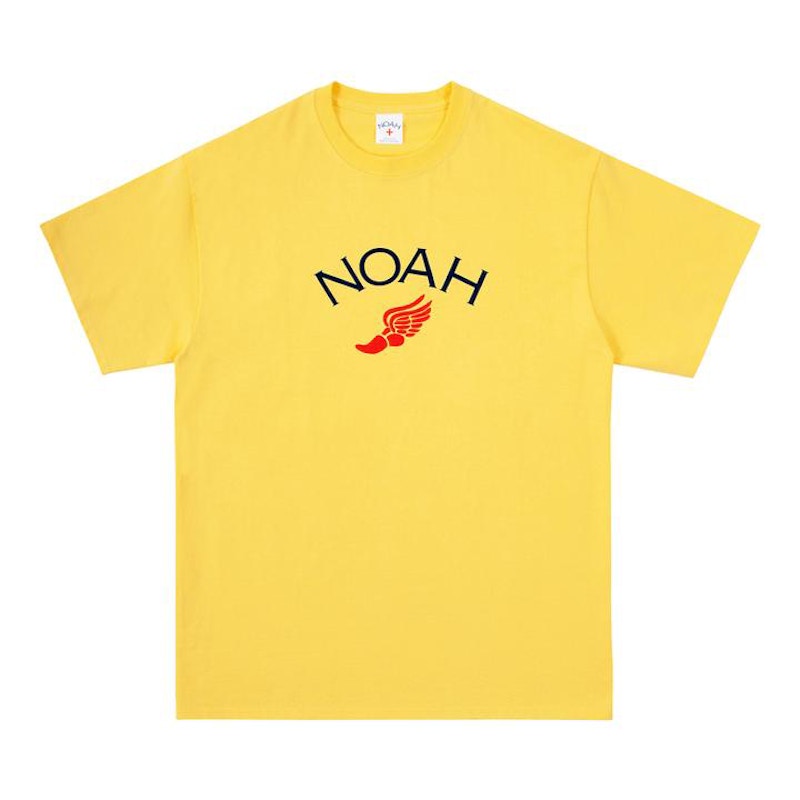 Noah Winged Foot Logo Tee (SS19) Yellow