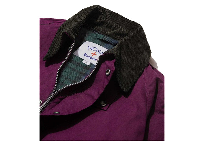 Noah x Barbour Dry Waxed Bedale Jacket Wine