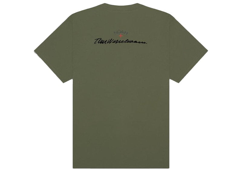 Noah x Wesselmann Lips Tee Olive