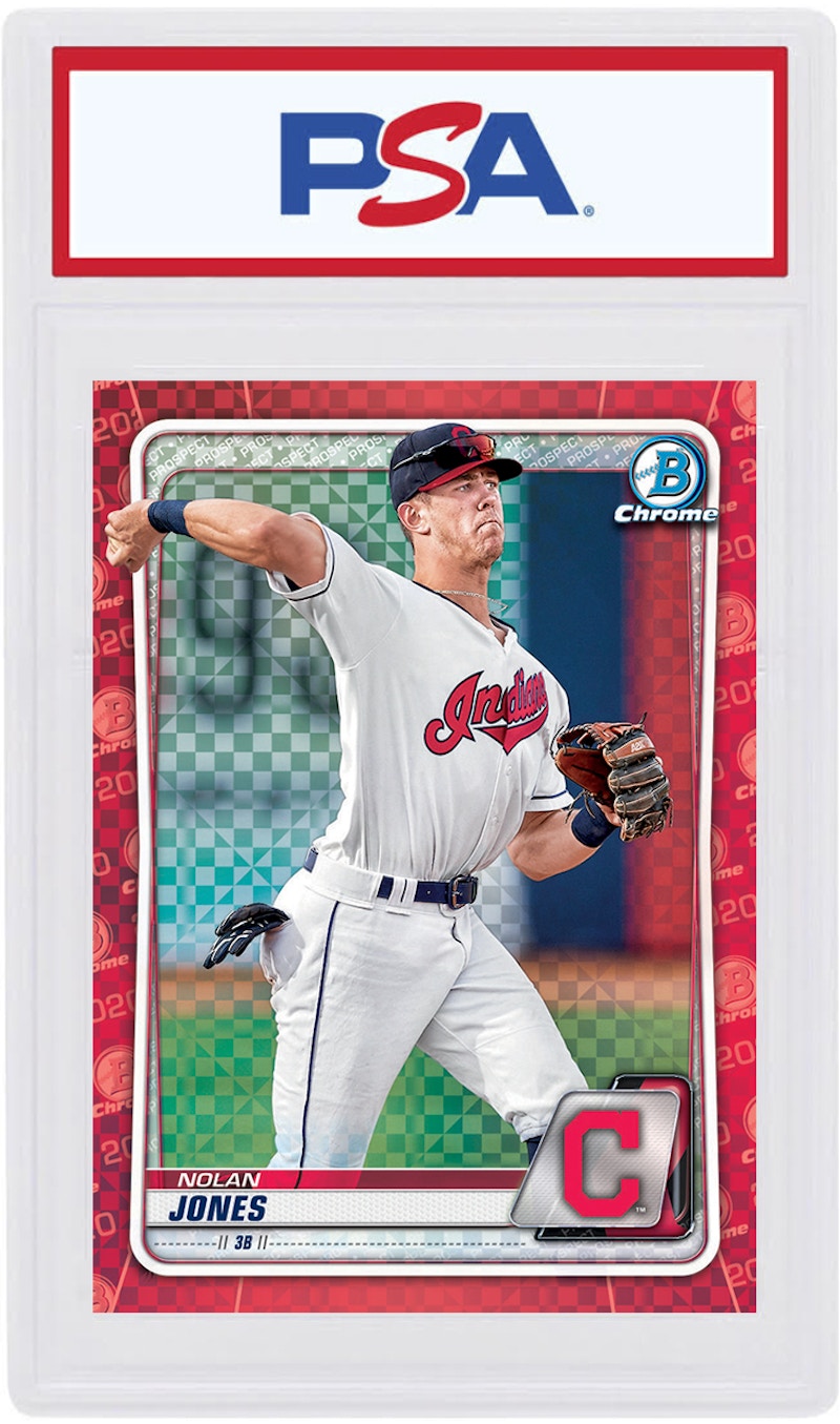 Nolan Jones 2020 Bowman Chrome X Red X-Fractor 1/1 #BCP-157 (PSA or BGS Graded)