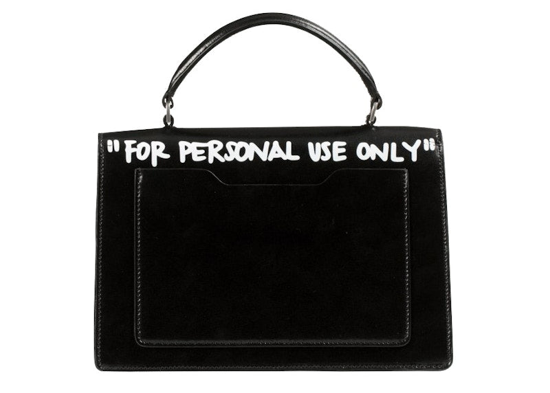 OFF-WHITE 1.4 Jitney Bag "CASH INSIDE" Black White