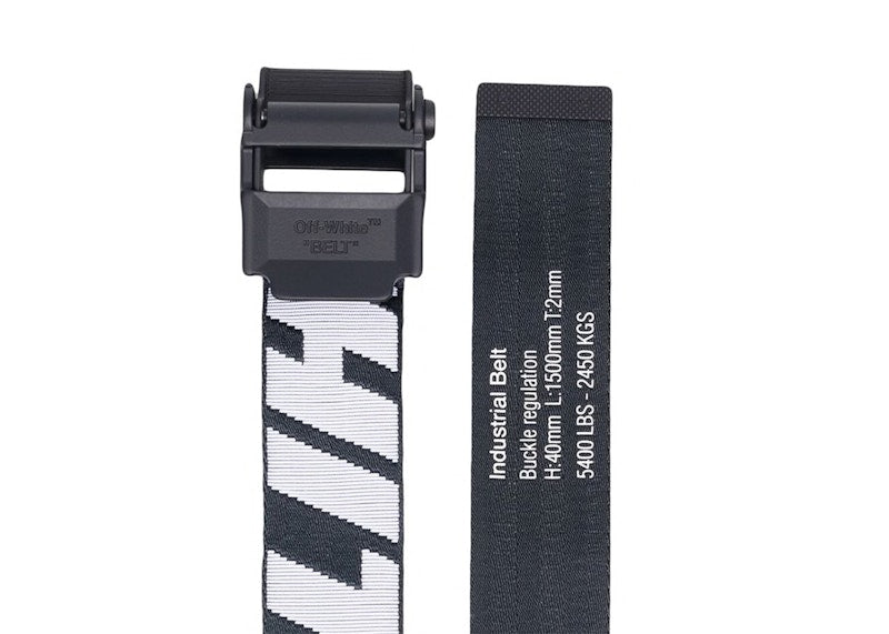 OFF-WHITE 2.0 Industrial Long Belt Black White
