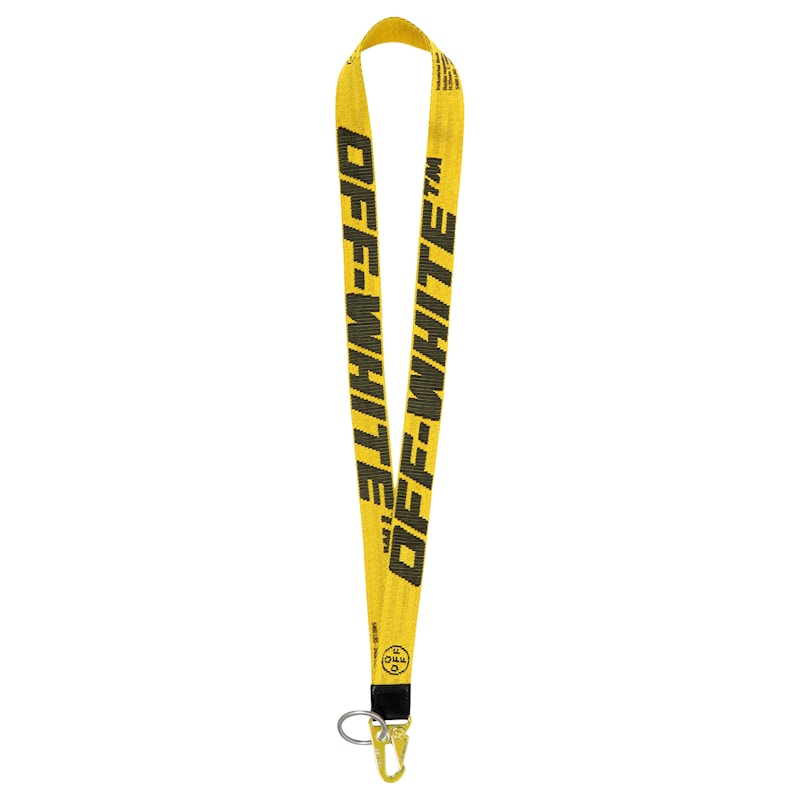 OFF-WHITE 2.0 Industrial Neck Keychain Yellow/Black/Yellow