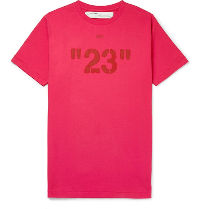 OFF-WHITE 23' Logo Print T-shirt Tonal Red