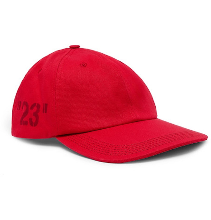 OFF-WHITE 23' Printed Baseball Hat Tonal Red