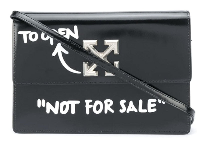 OFF-WHITE 1.0 Jitney Bag "NOT FOR SALE" Black/White