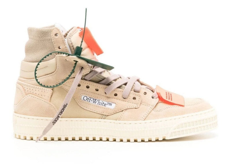OFF-WHITE 3.0 Off Court High-Top Sneakers Sand Suede