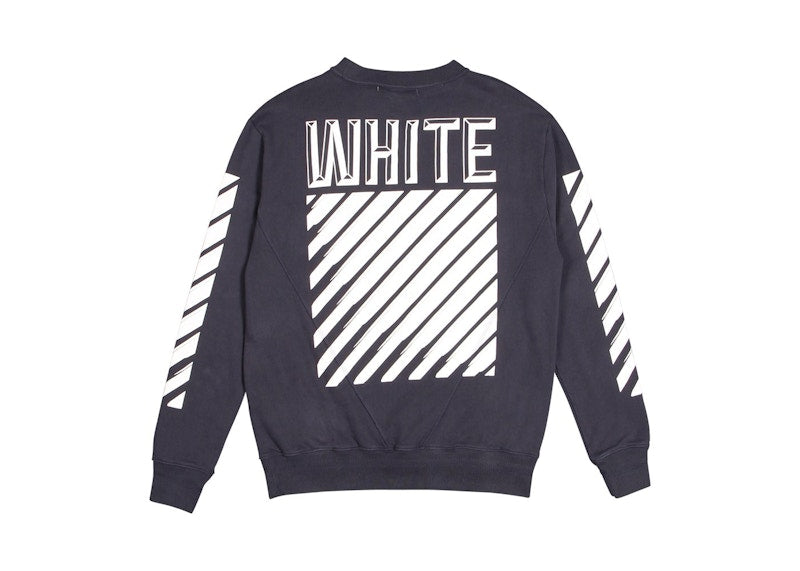 OFF-WHITE 3D Crewneck Navy