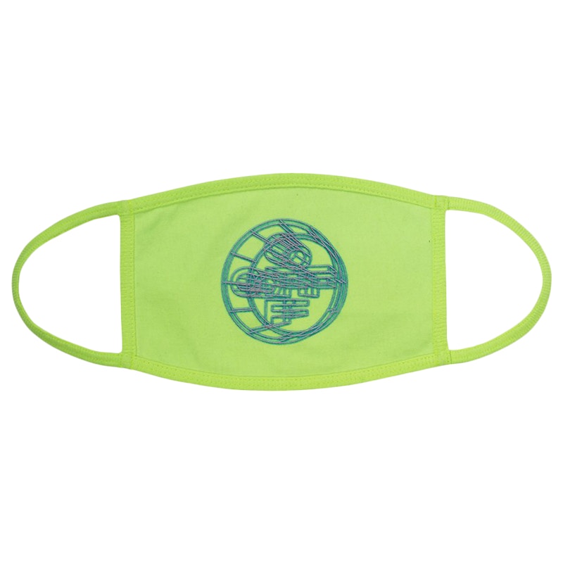 OFF-WHITE 3D Crossed Face Mask Fluo Yellow/Multicolor
