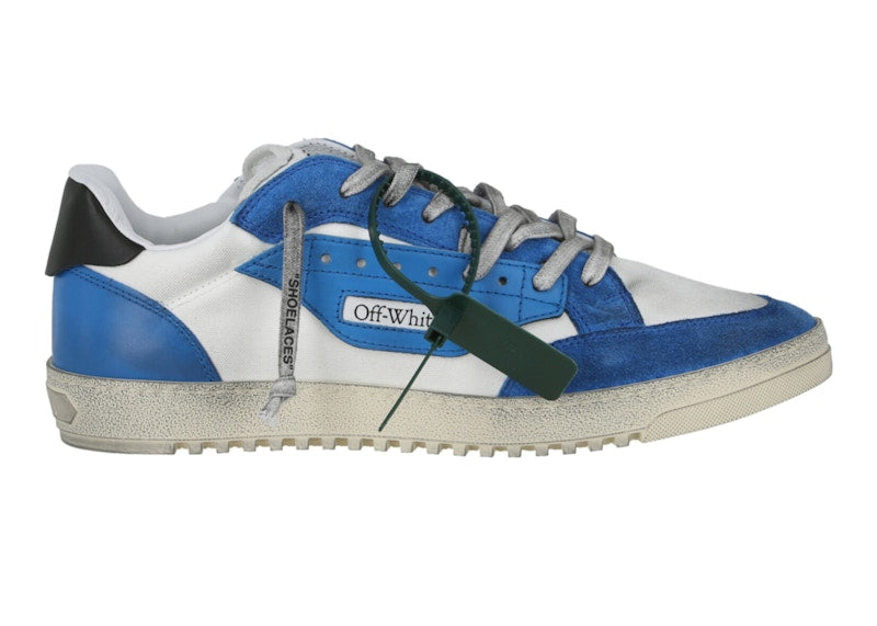 OFF-WHITE 5.0 Off Court Tricolored Low-Top Sneaker White Blue