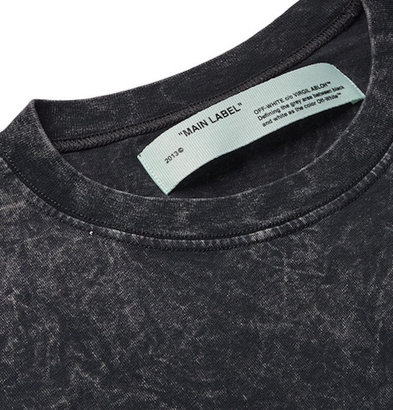 OFF-WHITE Acid Washed T-shirt Charcoal/Grey