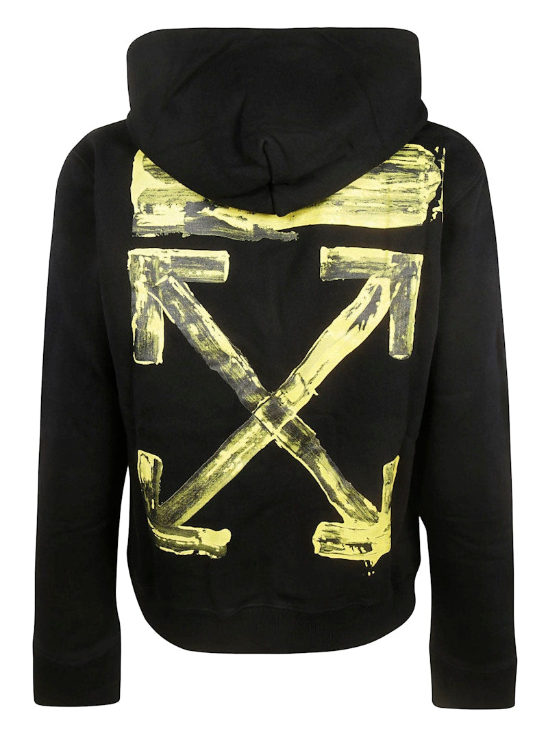 OFF-WHITE Acrylic Arrows Hoodie Black/Yellow