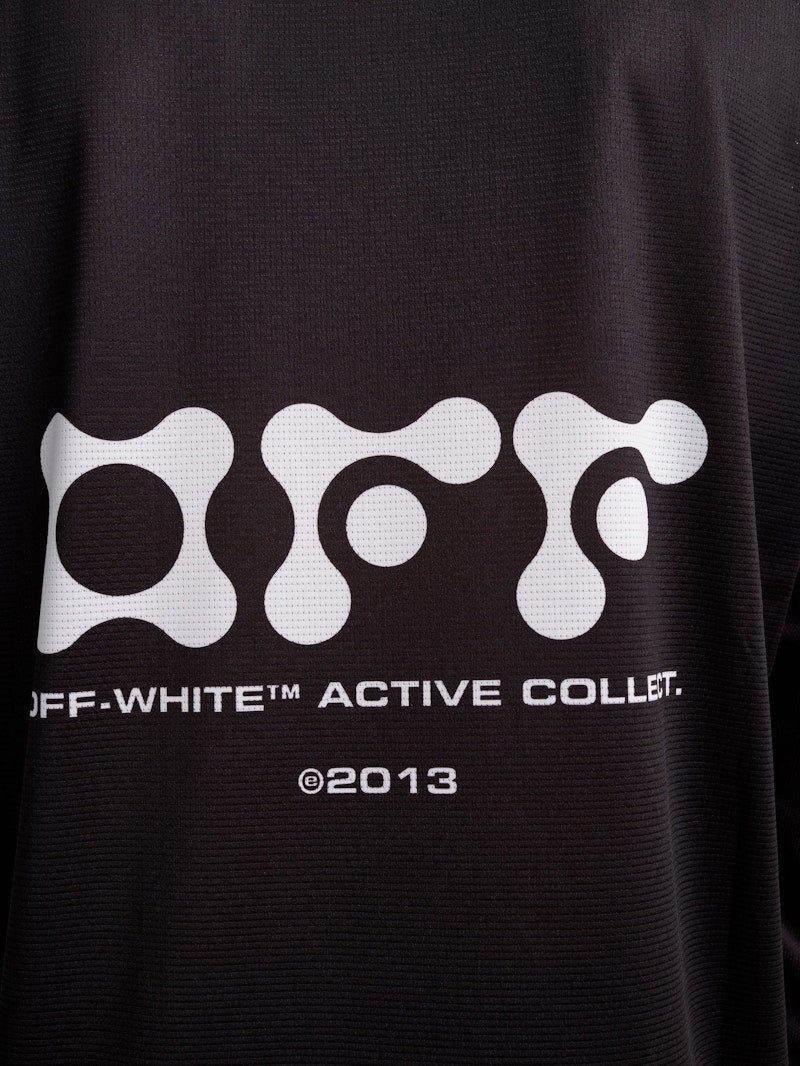 OFF-WHITE Active Diag L/S T-shirt Black/White