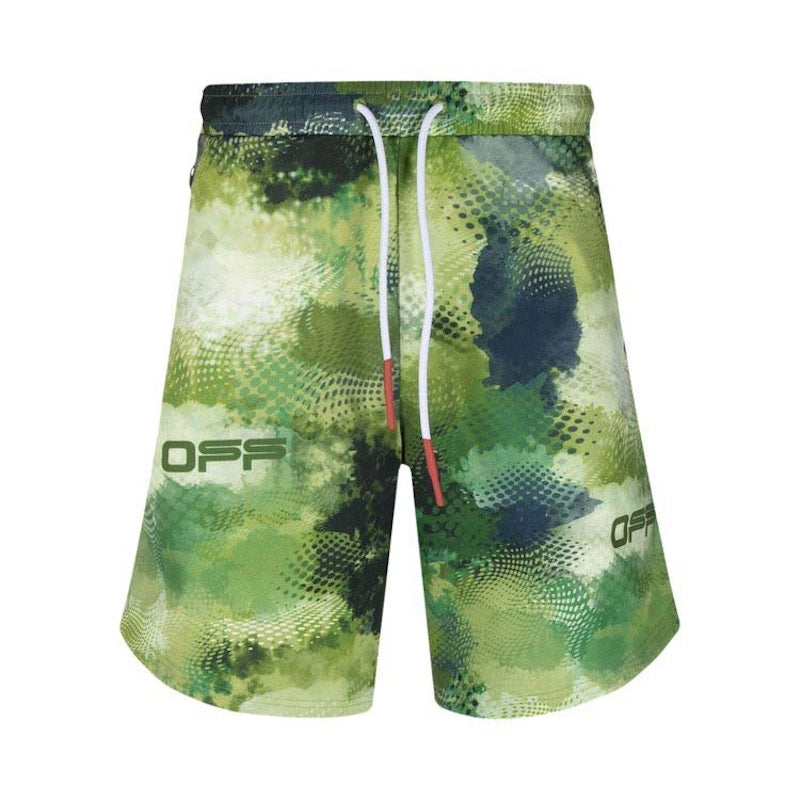 OFF-WHITE Active Knit Shorts Green