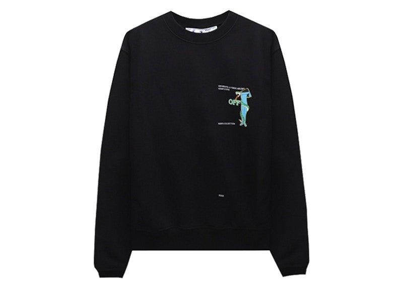 OFF-WHITE Adam Eve Slim Fit Sweatshirt Black