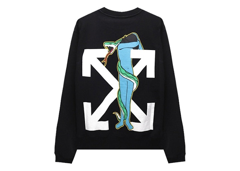 OFF-WHITE Adam Eve Slim Fit Sweatshirt Black