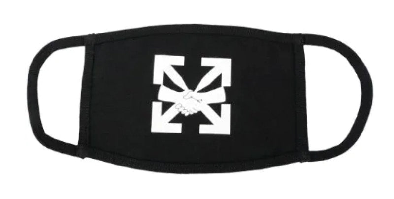 OFF-WHITE Agreement Arrows Print Facemask Black