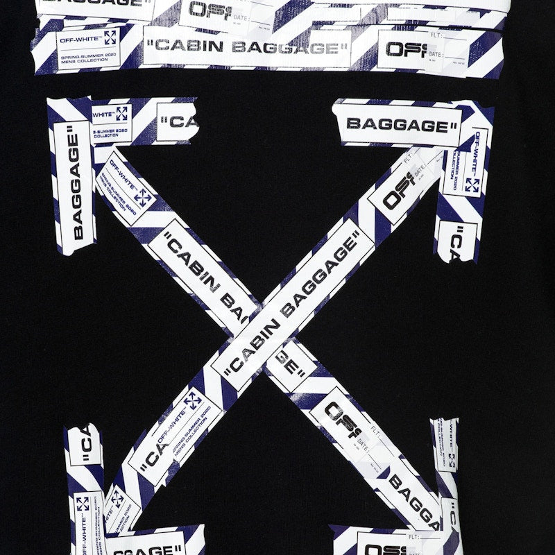 OFF-WHITE Airport Tape Arrows Diag Sweatshirt Black