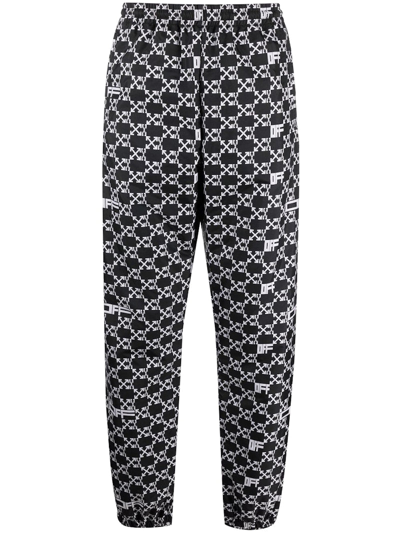 OFF-WHITE All Over Arrows Monogram Track Pants Black/White
