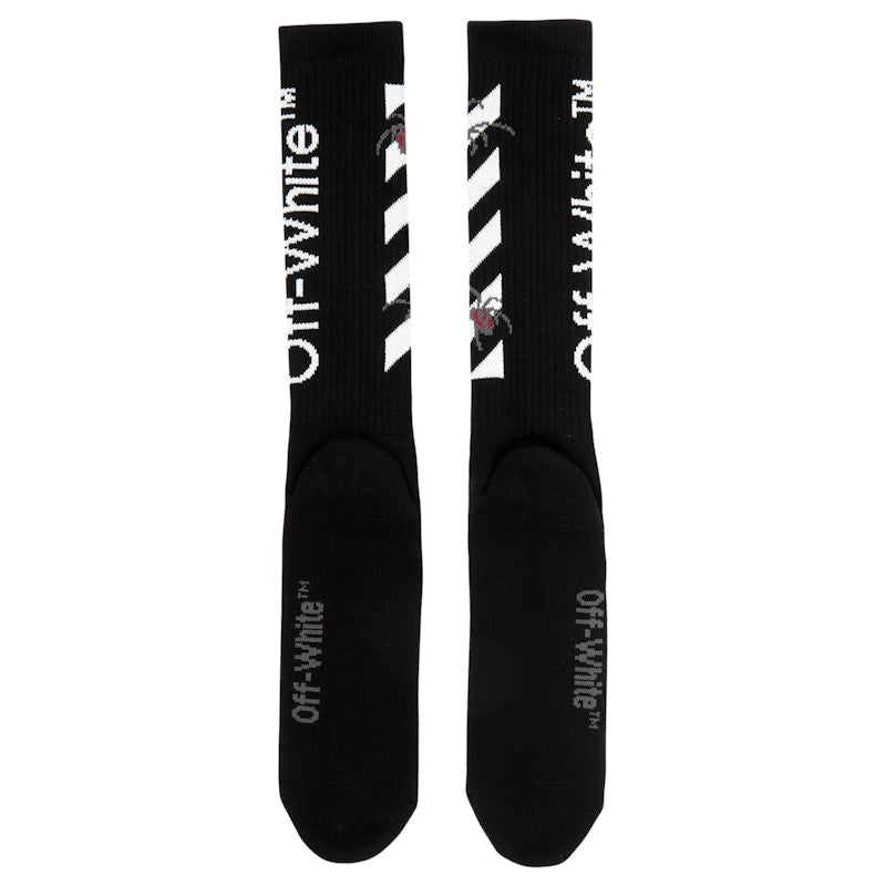 OFF-WHITE Arachno Mid Socks Black/White