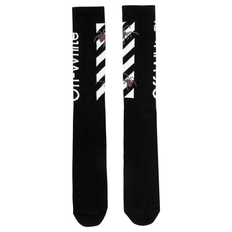 OFF-WHITE Arachno Mid Socks Black/White