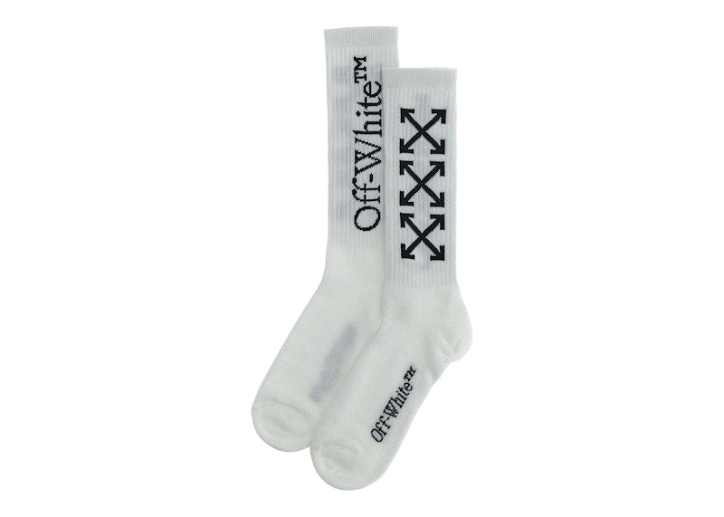OFF-WHITE Arrow Bookish Socks White/Black (OWRA003C99KNI0020110)