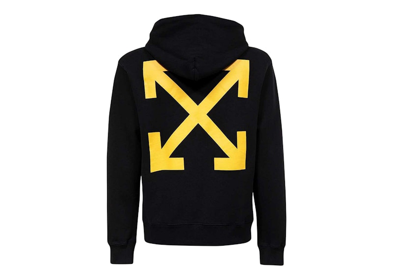 OFF-WHITE Arrow Caravaggio St. Fran Slim Hoodie Black/Yellow/Multi