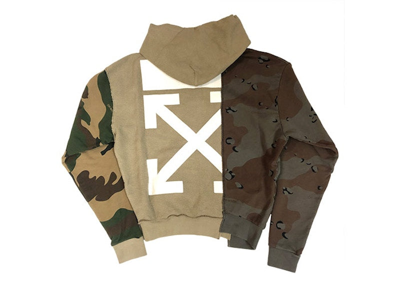 OFF-WHITE Arrow Logo Hoodie Multi Camo