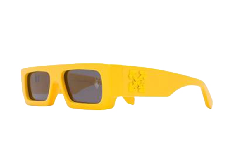 OFF-WHITE Arrow Logo Sunglasses Yellow/Black (OMRI006F20PLA0011800)