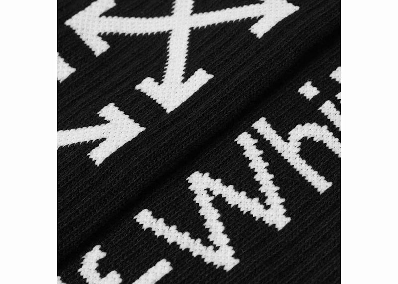 OFF-WHITE Arrow Mid Length Socks Black