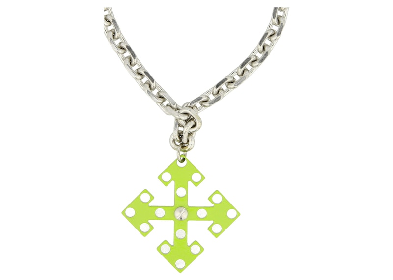 OFF-WHITE Arrow Play Bracelet Silver/Green