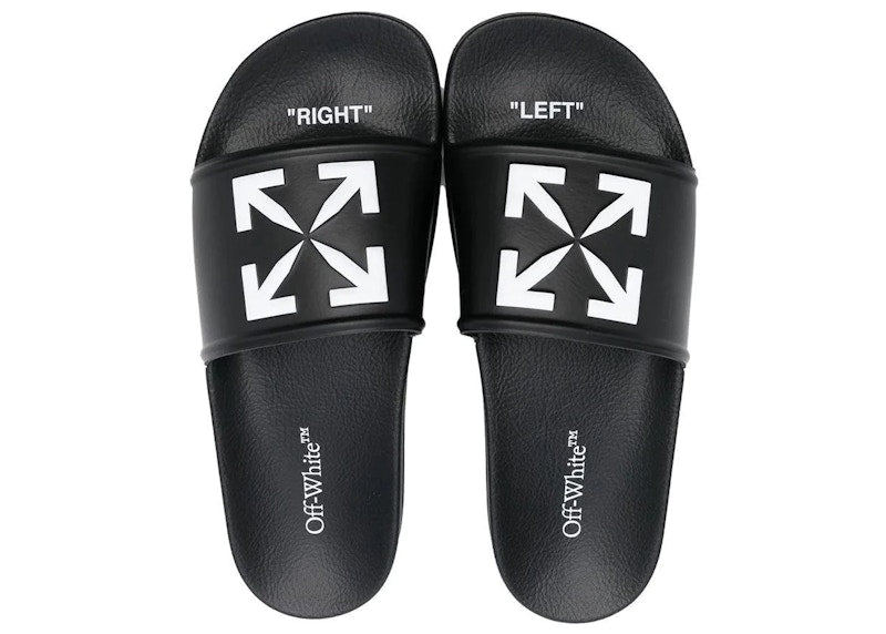 OFF-WHITE Arrow Slide Black White