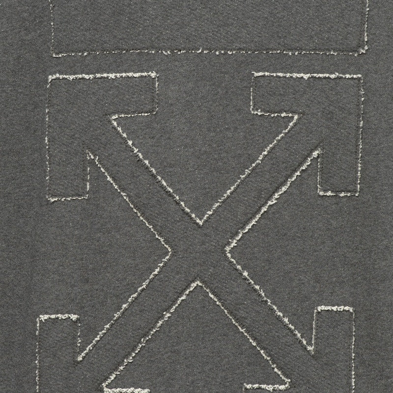 OFF-WHITE Arrow Sweatshirt Melange Grey/Silver