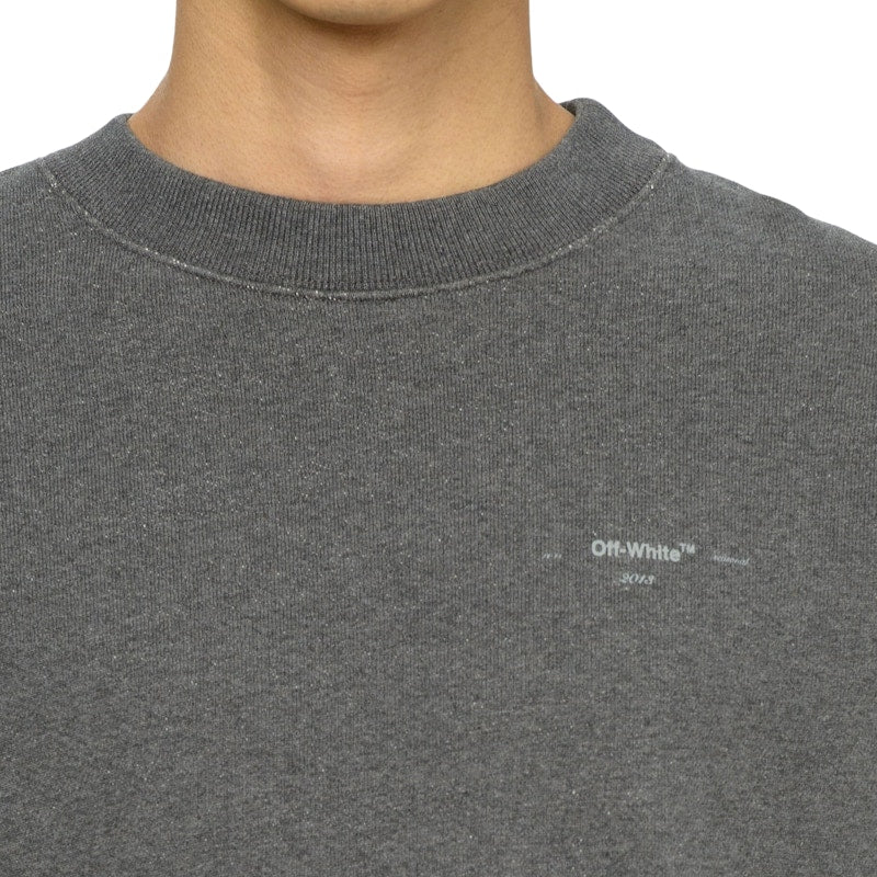 OFF-WHITE Arrow Sweatshirt Melange Grey/Silver