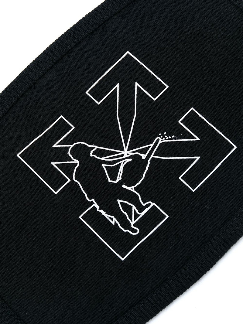 OFF-WHITE Arrows Logo Facemask Black/White