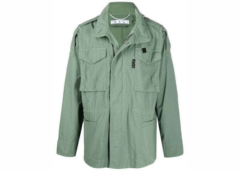 OFF-WHITE Arrows Logo Field Jacket Green