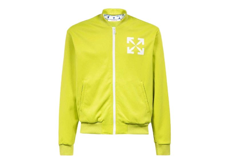 OFF-WHITE Arrows-Print Track Jacket Lime Green