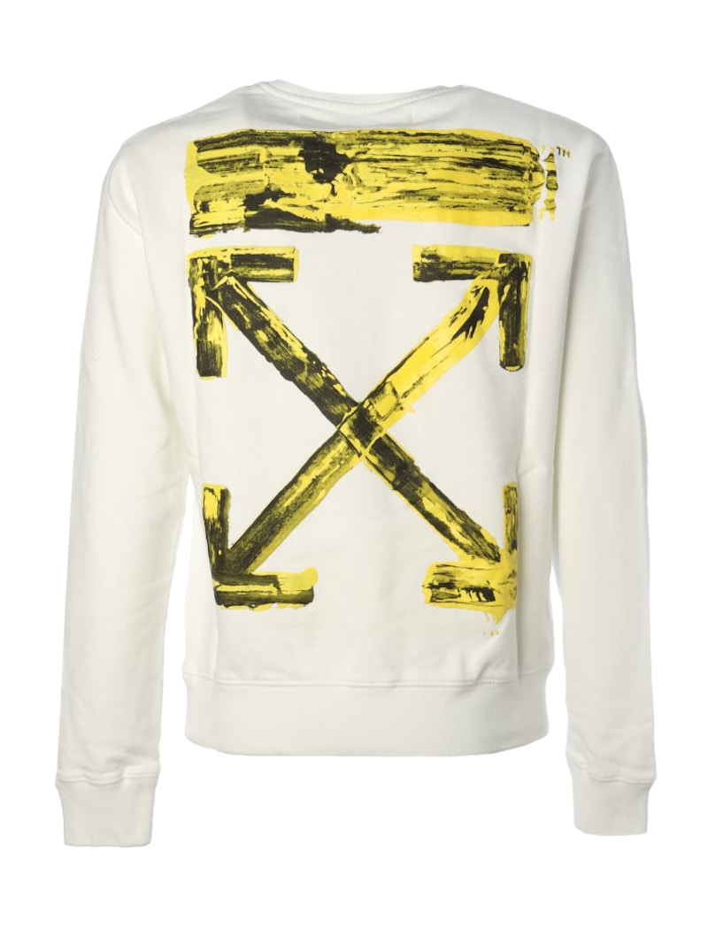 OFF-WHITE Arrows Sweatshirt White/Yellow