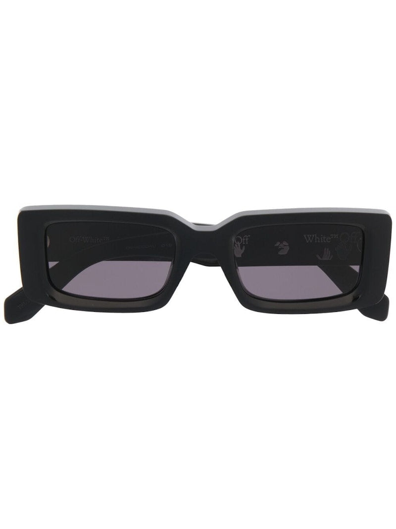 OFF-WHITE Arthur Square Frame Sunglasses Black/Black (OWRI023R21PLA0011001)