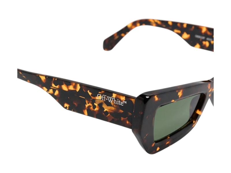 OFF-WHITE Aurora Sunglasses Havana Green (OERI137F24PLA0016055)