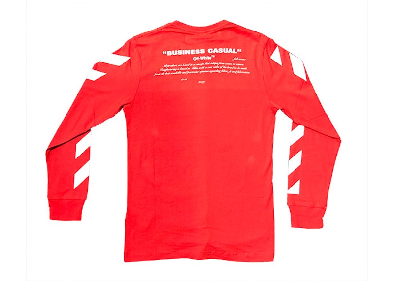 OFF-WHITE Bernini L/S Tee Red