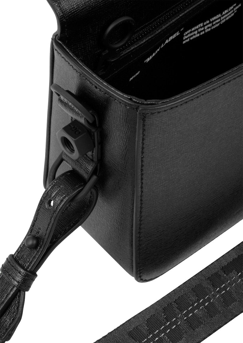 OFF-WHITE Binder Clip Bag Diag Black White