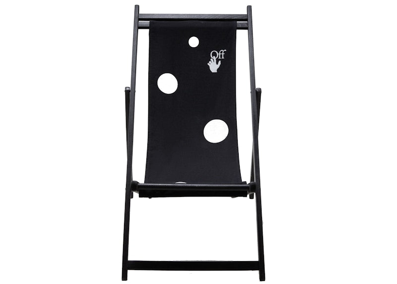 OFF-WHITE Black Deck Chair