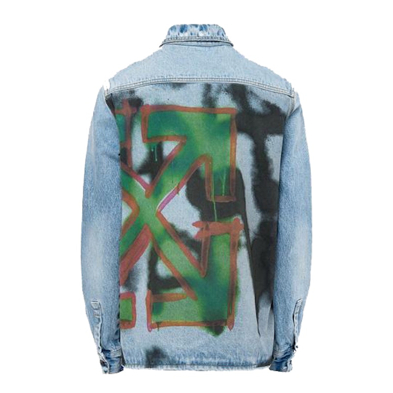 OFF-WHITE Bleached Denim Shirt Bleach/Multicolor