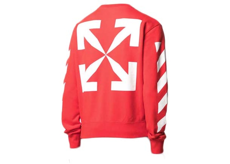 OFF-WHITE Blue Monalisa Slim Crewneck Red