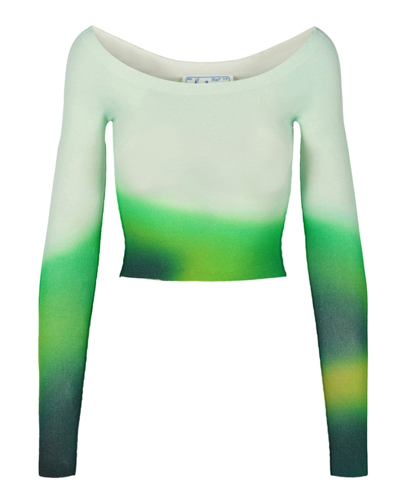 OFF-WHITE Blurred Seamless Knit Top Multi