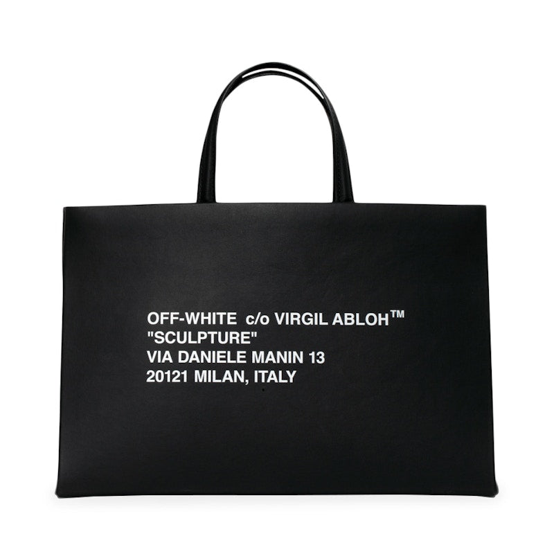 OFF-WHITE Box Bag Black White