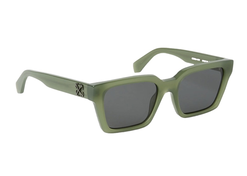 OFF-WHITE Branson Sunglasses Olive/Dark Grey (OERI111S24PLA0015707-FR)