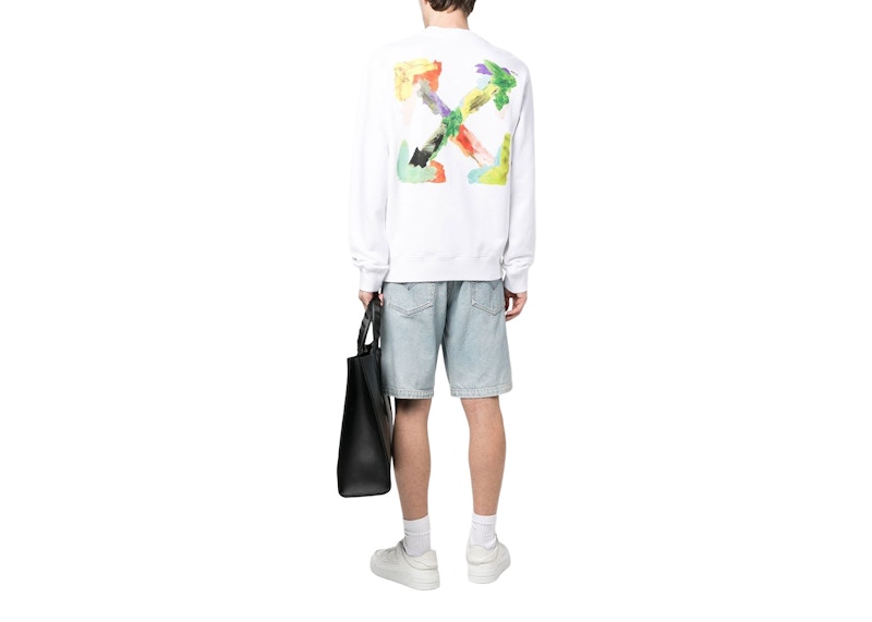 OFF-WHITE Brush Arrows Skate Crewneck White/Multi